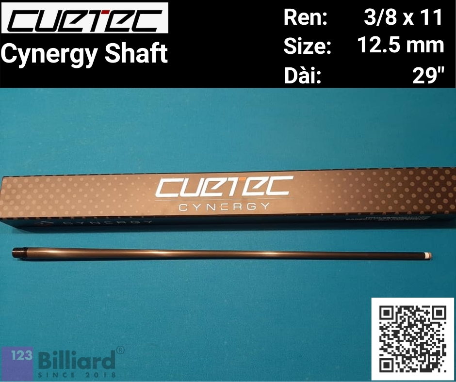 Ngọn Cuetec 3/8×11 Cynergy 12.5mm (29″) Ngọn Cuetec 3/8×11 Cynergy 12.5mm (29″)
