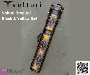 Bao đựng cơ Volturi Brogue I Black & Yellow 3 gốc 6 ngọn